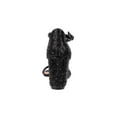 thumbnail image 4 of Lady Couture KLOE Rhinestone Wedge Heel Sandal, Black, 11, 4 of 5