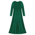 thumbnail image 5 of YiZYiF Filles Costume de Princesse Médiévale Renaissance Rétro Robe de Princesse Thème d'Halloween Fête Robes de Bal Vert 6, 5 of 5
