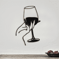 thumbnail image 2 of Cuadro Decorativo de Metal con Diseño COPA DE VINO Grande, 2 of 4