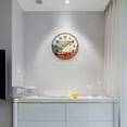 thumbnail image 5 of Yayeee Wall Clock Battery Operated 9.5" Silent Quartz Non-Ticking for Living Room Decor, Beige Glasses, 5 of 8
