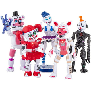 17pcs / Set Five Nights at Freddy's Game Fnaf Figure Funtime Freddy Foxy Sister Location Lightening Movable Action Figures Gift Toys, Size: 15