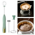 thumbnail image 4 of Espumador de leche eléctrico portátil, duradero, mezclador de café, batidora de bebidas para leche y café con leche. Verde, 4 of 7