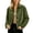 Army Green, variant on Suede Jacket Women Long Sleeve Bomber Jacket Fashion Trendy Laple Button Down Pockets Coat, S-2XL