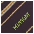 thumbnail image 2 of Missoni U5026 Maroon/Gold Repp 100% Silk Tie for mens, 2 of 4
