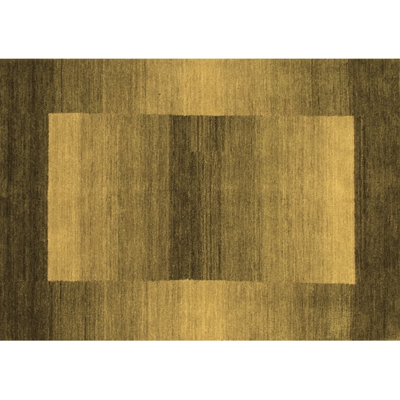 Ahgly Company Indoor Rectangle Abstract Brown Contemporary Area Rugs, 5' x 7'