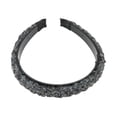thumbnail image 5 of Unique Bargains 1 Pc Headband Lambswool Hair Accessories for Women Black Gray, 5 of 5