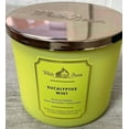 thumbnail image 3 of Dpnamron Bath & Body Works White Barn Eucalyptus Mint Scented 3 Wick Candle 14.5 oz./411 g, 3 of 4