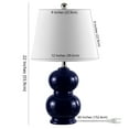 thumbnail image 4 of Safavieh Everlee 22 in. Gourd Ceramic Table Lamp, Navy, 4 of 4