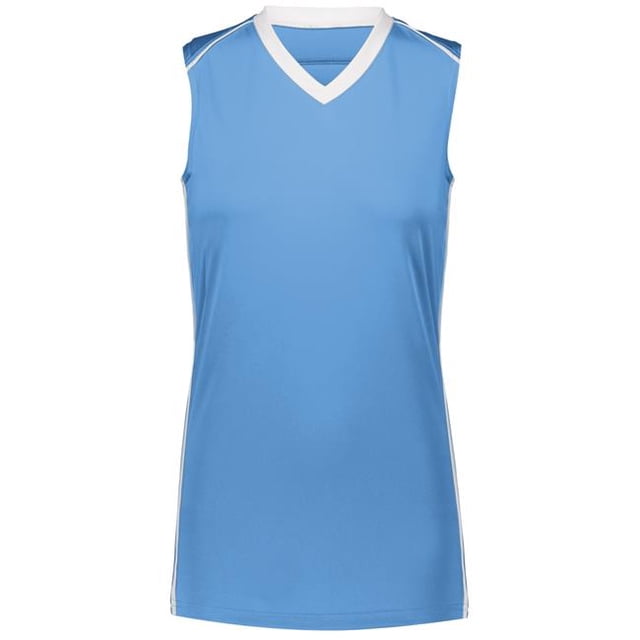 Chandail Rover pour Femmes, Bleu Columbia et Blanc - 2TG