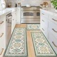 thumbnail image 3 of Farmhouse Kitchen Rugs Sets of 3, Kitchen Runner Rugs Non Slip Washable, Boho Kitchen Mats for Floor, Indoor Door Mat Entrance, Laundry Room Rug, Thick Kitchen Floor Mat Carpet, 3 of 6