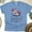 CarolinaBlue, variant on America Floral T-Shirt – Land of the Free Patriotic Bouquet Tee, White, Size S