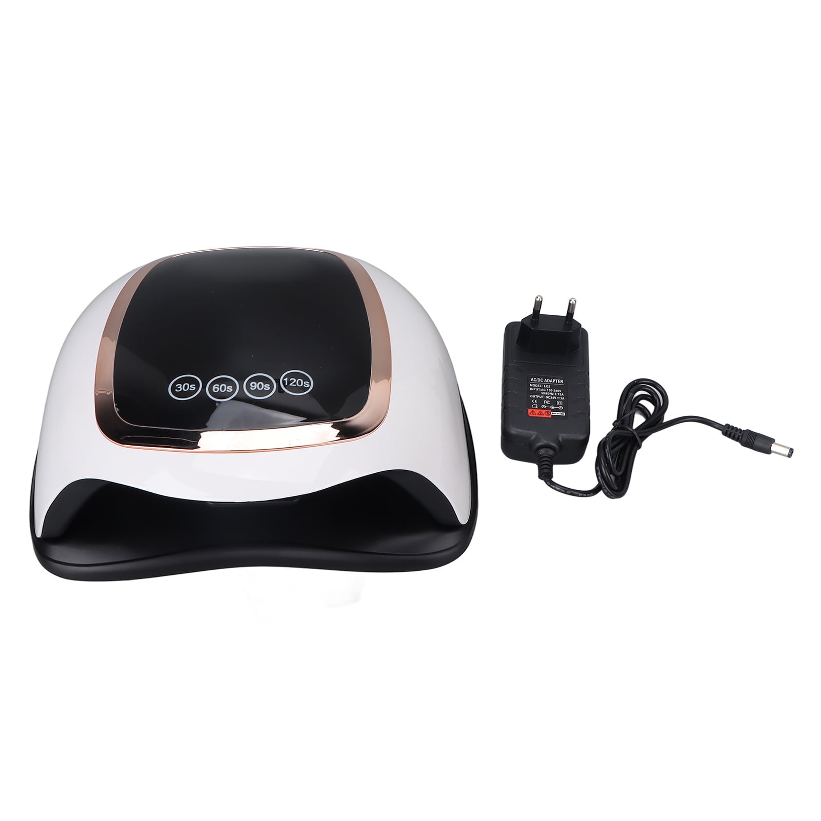 Xirurus 168W UV LED Nail Dryer for Gel Polish, 42pcs Light Chips, 4 Timer Settings, Detachable Bottom Curing Lamp with Smart Auto Sensor, Home Salon Nail Equipment, 9.45 inches / 24 cm, EU Plug