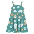 thumbnail image 6 of hengsof Girls Sleeveless Dress Fashion Printed Graphic Button Flowing Layered Casual Camisole Dress Summer Seaside Dress Suitable for 2-12 Years, 6 of 6