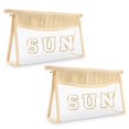 thumbnail image 1 of Bolsa de sol Iqimott Preppy Patch impermeable para mujeres y niñas, 1 of 7