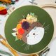 thumbnail image 5 of pstuiky Kit de bordado de flores para principiantes, incluye bastidor para bordar gatos, kit de bordado DIY estereoscópico para principiantes, paquete básico de tela, 5 of 5