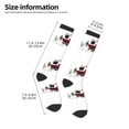thumbnail image 2 of Goofa Vintage Buffalo Plaid Christmas Camper Pattern Adult Stockings, Color-Block Knee High Socks, Comfortable and Breathable, Soft and Stretchable, Sports, and Decoration, 2 of 6
