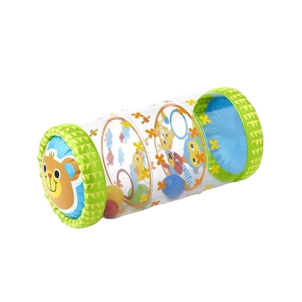 Ayuda para gatear para bebés Tambor rodante para bebés Tubo de ejercicio de PVC para gatear Juguete para caminar para bebés Juguete inflable para