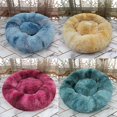 thumbnail image 1 of 1pc Cushion Cat House Bed, Round Soft Cute Cat Bed, 40cm in Diameter, 1 of 3