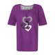 thumbnail image 3 of Fiudx Ofertas Flash Del Día Solo En Línea Camiseta Plisada de Manga Corta con Cuello Estampado para Mujer, 3 of 3