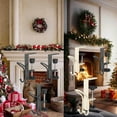 thumbnail image 5 of 2026 Upgrade 2 in 1 Garland and Stocking Mantel Holders with 2 Hooks, Christmas Stocking and Garland Hanger Dual Purpose with Two Hooks (Black*8), 5 of 6