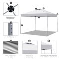 thumbnail image 2 of Ainfox 10 x 10 ft Pop up Canopy Tent, Instant Outdoor Canopies, Shade Tents with Carrying Bag,White, 2 of 8