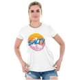 thumbnail image 3 of Salty Retro 80s 90s Sunset Beach Vibe Womens Fitted Plus Size Graphic Tee Brisco Brands 2X, 3 of 5
