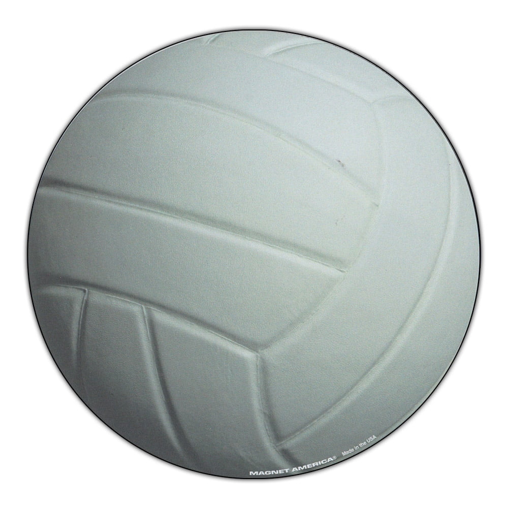 Bumper Sticker Volleyball Round Shaped 5.75