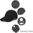 thumbnail image 1 of Womens Ponytail Baseball Cap Sun Protection Messy High Bun Baseball Hat Fashion Adjustable Caps, 1 of 2