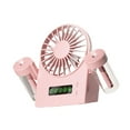 thumbnail image 5 of deevoka Portable Misting Fan Personal Small Cooling Fan Digital Display Screen with Water Tank Low Noise Table Fan for Travel Bedroom Pink, 5 of 9