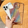 thumbnail image 3 of Compatible with iPhone 13 Pro Max Glitter Plating Case, Bling Sparkly Glitter Shiny Clear Case for iPhone 13 Pro Max Camera Protection Soft TPU Shockproof Back Cover for Women Girls - Rainbow, 3 of 12