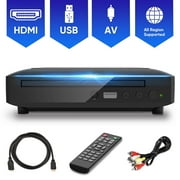 GCZ Mini HDMI DVD Player for TV, CD Player for Home with USB Input and AV Coaxial Output, Include Remote Control