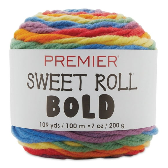 Premier Yarn Sweet Roll Bold Yarn - Rainbow, 109 yds