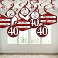 thumbnail image 3 of Big Dot of Happiness We Still Do - 40th Wedding Anniversary - Anniversary Party Hanging Decor - Party Decoration Swirls - Set of 40, 3 of 8