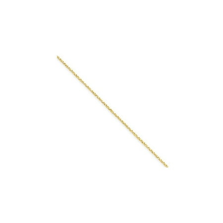 14K Yellow Gold 0.95mm Wide Box Chain Necklace