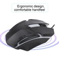 thumbnail image 3 of Gaming Mouse, Backlit Wired Computer Mouse, Portable 1600DPI Computer Accessory for windowsXP/Vista/7/8/10 for PC Laptop, 3 of 7