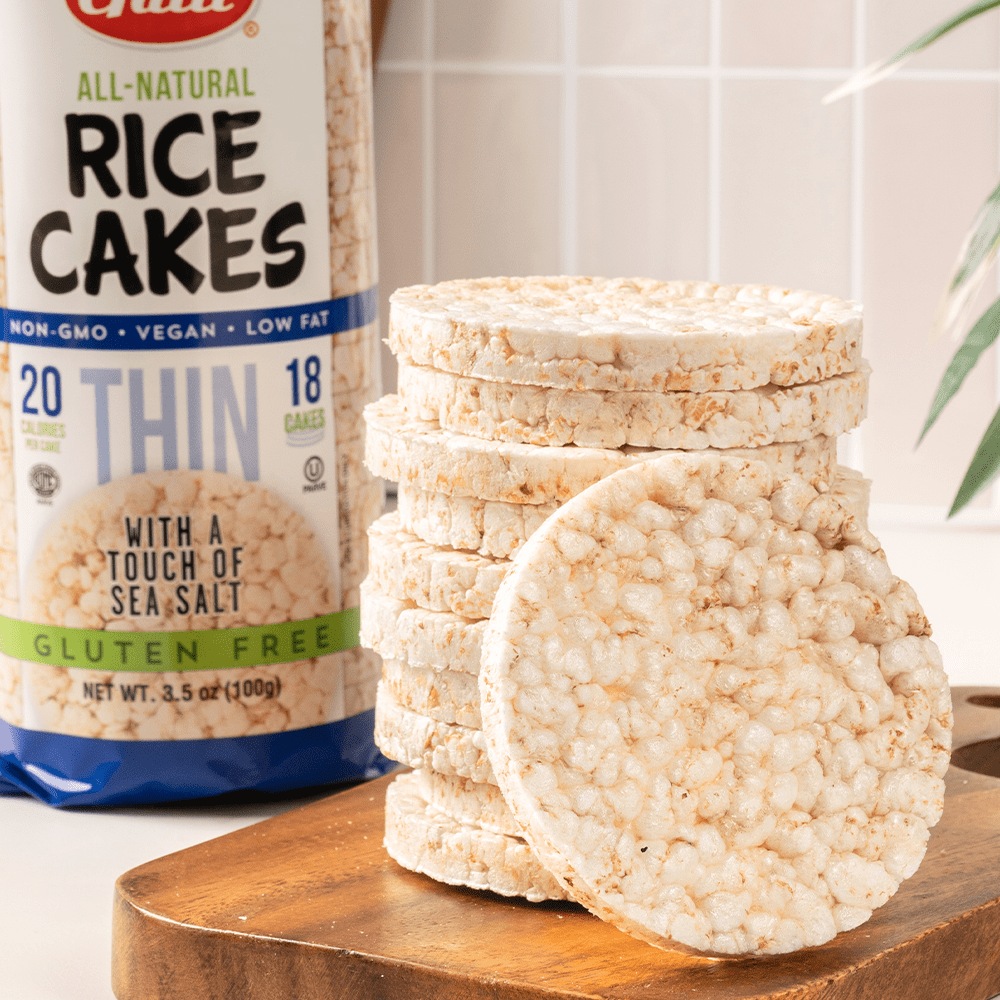 Galil Thin Rice Cakes with Sea Salt, Vegan and Gluten Free Snacks, Plain Rice Cakes, Low Salt Snacks, 3.5 oz