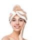 thumbnail image 3 of Toalla para el cabello, turbante absorbente para cabello mojado, toalla suave y ligera para secar el cabello, paquete de 3, 3 of 5