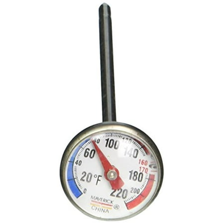 Read Dial Thermometer - Maverick Housewares IRT-01 Redi-Chek 1-Inch Dial Professional Instant Read Thermometer, Silver