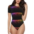 thumbnail image 1 of Easygdp Maillot de Bain une Pièce pour Femmes, Col Rond, Ajusté, avec Boucle Dissimulée-TTG, 1 of 7