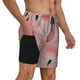 thumbnail image 2 of Fotbe Flamingos Traje de Baño para Hombre – Shorts de Natación de Secado Rápido con Forro y Bolsillos-Medium, 2 of 6