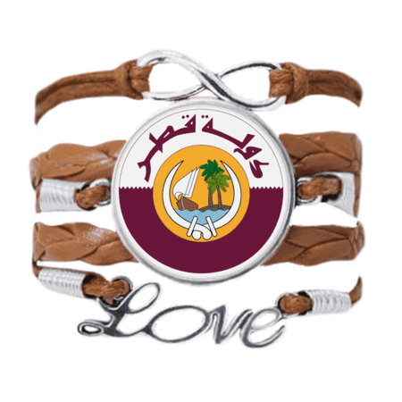 qatar asia national emblem bracelet love chain ornament wristband