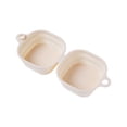 thumbnail image 2 of Folding Silicone Dog Double Bowl, Portable Pet Food and Water Bowl for Outdoor Travel Walking Hiking (1PC, White), 2 of 8