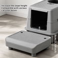 thumbnail image 6 of Stainless Steel Cat Litter Box with Lid, Extra Large Enclosed Cat Litter Pan with Scoop, Odor Resistant & Easy to Clean, 6 of 28