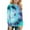 #A30-Cyan, variant on XADYUY Long Sleeve Shirts for Girls 7-8 Trendy Tie Dye Crewneck Shirts for Kids Girls Winter Basic Top for Girls Cotton Girls Blouses 11-12 Years,Cyan