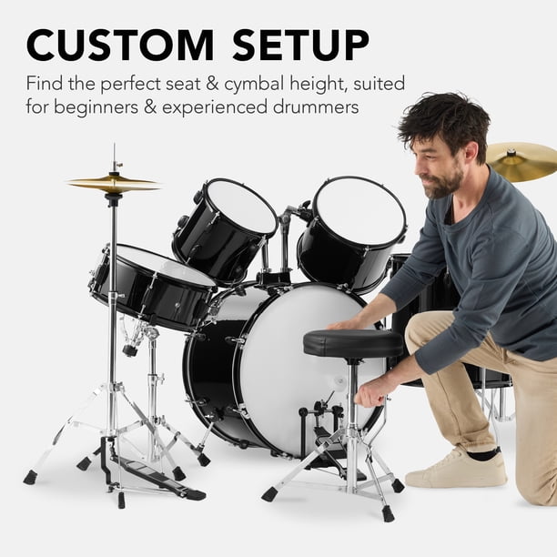 Best Choice Products 5-Piece Beginner Drum Set w/ Snare, Bass
