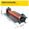thumbnail image 3 of 25.5in 648mm Manual Cold Roll Laminator Vinyl Photo Laminating Machine, 3 of 8