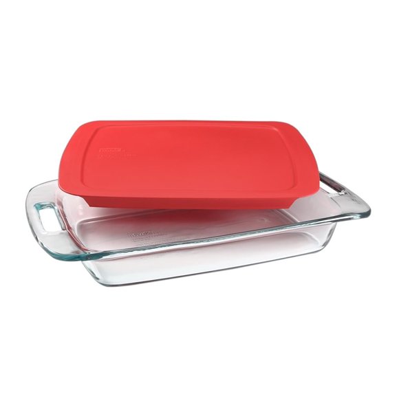 Refractario Pyrex Easy Grab Rectangular De 3.9 Litros Con Tapa