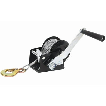 Hidove Manual Boat Winch Strap Replacement - Tow Hook Strap 33 Feet (Approx 10.1 Meters) Steel Cable, Ratchet Manual Operation Winch Strap Suitable for Towing ATV UTV Boat