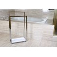 thumbnail image 4 of KINGSTON BRASS SCC8261 Pedestal 2-Tier Steel Construction Towel Rack with Wooden Case, Polished Chrome, 4 of 7