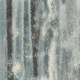 thumbnail image 4 of 3'x5' Teal Blue Machine Woven Abstract Stripes Indoor Area Rug, 4 of 4